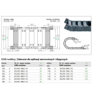 Satz Verbindungselemente der Energiekette der Serie E4.21